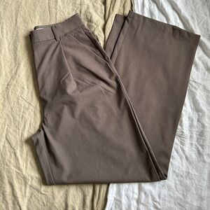 Oak + Fort Brown Wide Leg Trousers